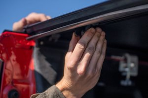 Chevrolet Silverado 1500 Hard Tri-Fold Bed Cover - Rough Country - Flip-Up - '19-'24 Chevrolet Silverado 1500 Hard Tri-Fold Bed Cover - Rough Country - Flip-Up - '19-'24